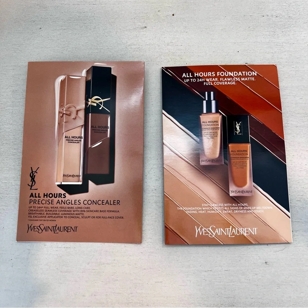 NWT Luxury Foundation Concealer Sample Bundle Gucci YSL Charlotte Tilbury RMS - Picture 7 of 16